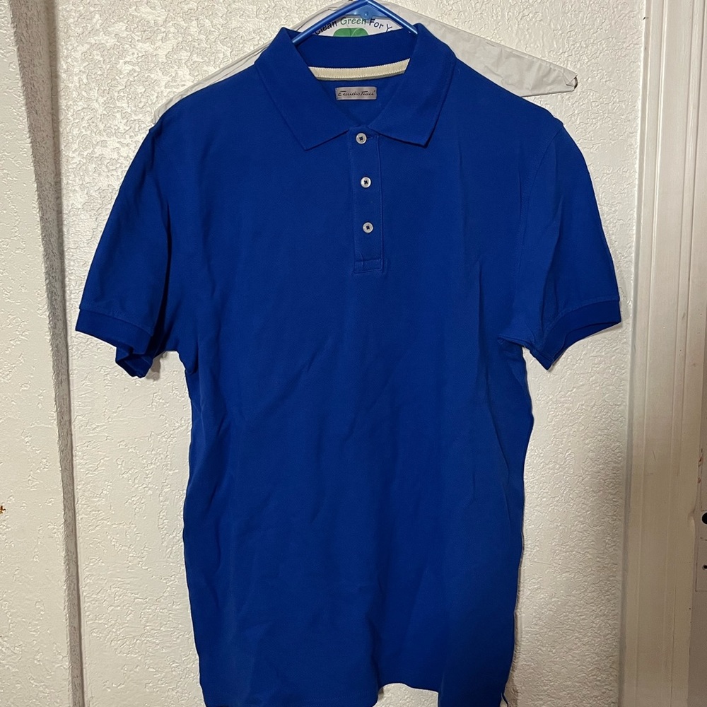 4/$15 - Emidio Tucci royal blue polo shirt